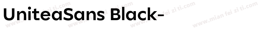 UniteaSans Black字体转换